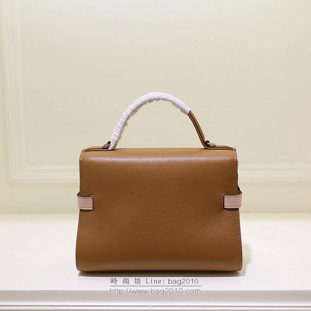 DELVAUX女包 限量版 比利時德爾沃Delvaux tempete系列 純手工製作 德爾沃女手提包 手腕包 TP0020拼色絨面焦糖  fcs1433